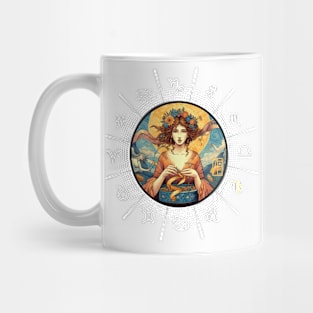 DIAC Virgo - Astrological VIRGO - VIRGO - ZODIAC sign - Van Gogh style - 8 Mug